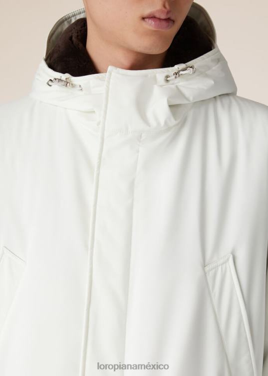 Loro Piana hombres parka zermatt blanco (1000) 2FPNR907