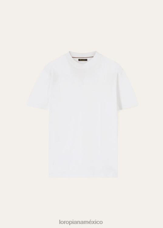 Loro Piana hombres camiseta blanco óptico (1005) 2FPNR1154