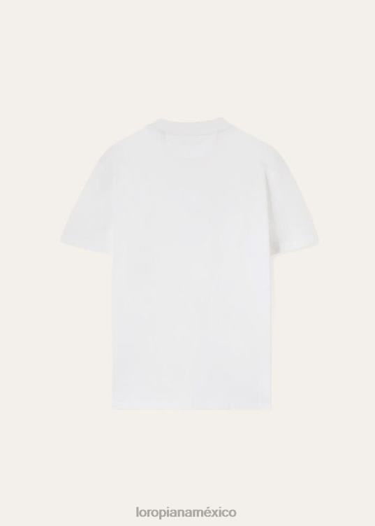 Loro Piana hombres camiseta blanco óptico (1005) 2FPNR1154