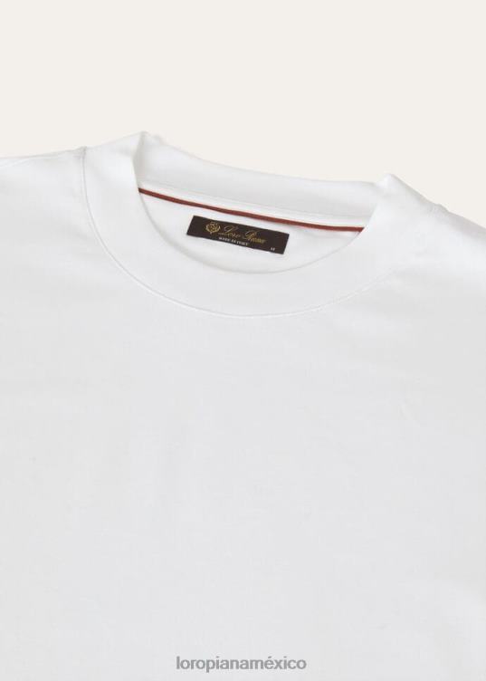 Loro Piana hombres camiseta blanco óptico (1005) 2FPNR1154