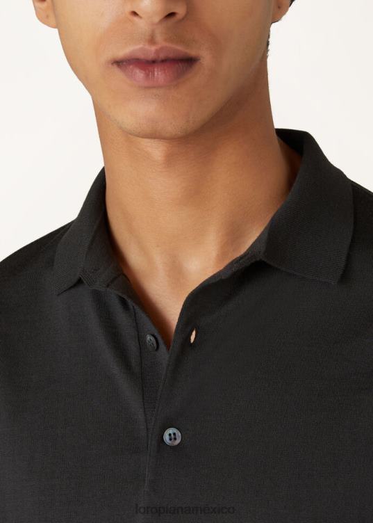 Loro Piana hombres polo niebla del desierto (e05q) 2FPNR1116