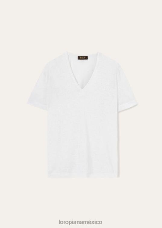 Loro Piana mujer camiseta gargano blanco (1000) 2FPNR240